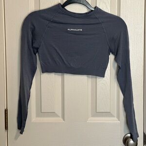 Alphalete crop top in French blue